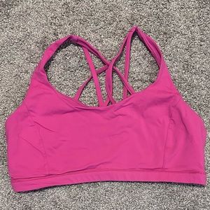 Lululemon Sonic Pink Free To Be Serene bra sz 14